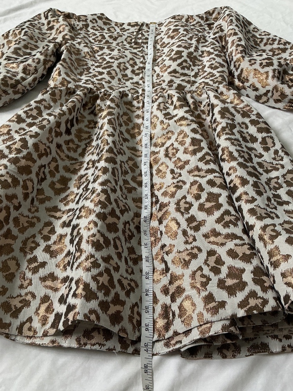 Lilly Pulitzer sz 10 Calyssa Dress Gold Metallic Leopard Jacquard NWT - Picture 8 of 8